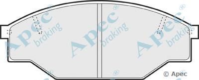 APEC BRAKING pad833 -  Комплект тормозных колодок, дисковый тормоз
